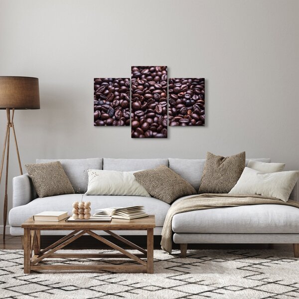 Kávé szemek képe (90x60 cm)