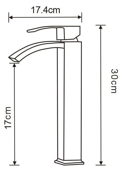 Mexen Libra, magas mosdócsaptelep, króm, 745110-00