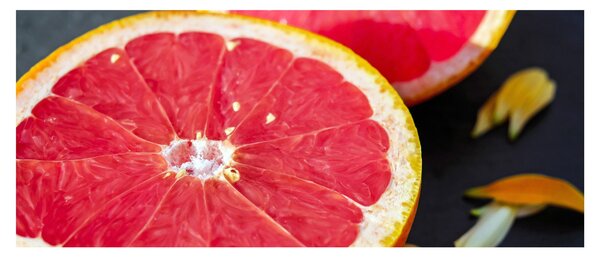 Szeletelt grapefruit képe (120x50 cm)