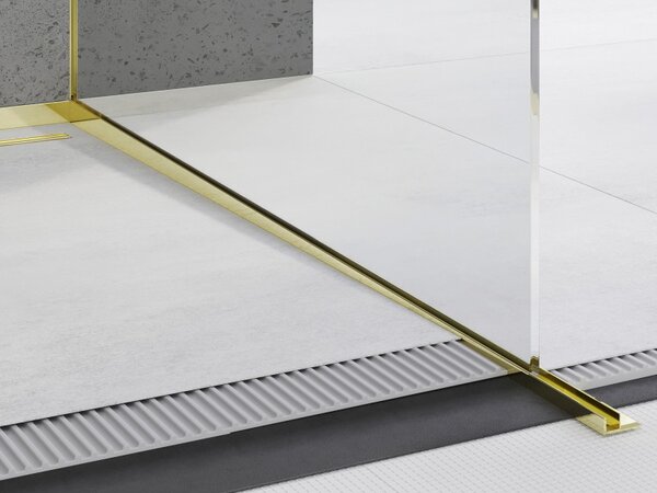 Mexen Line-B üvegrács 120 cm jobbos, arany, 185004120R