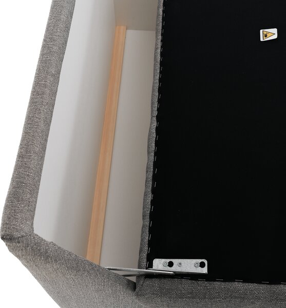 KONDELA Elektromos állítható ágy, boxspring, szürke, 120x200, GERONA NEW