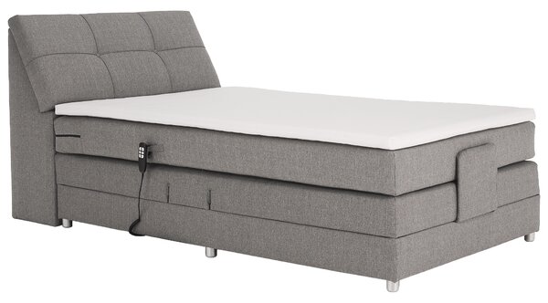 KONDELA Elektromos állítható ágy, boxspring, szürke, 120x200, GERONA NEW