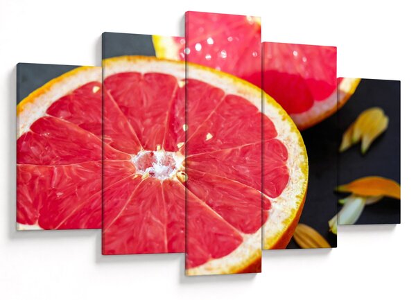 Szeletelt grapefruit képe (150x105 cm)