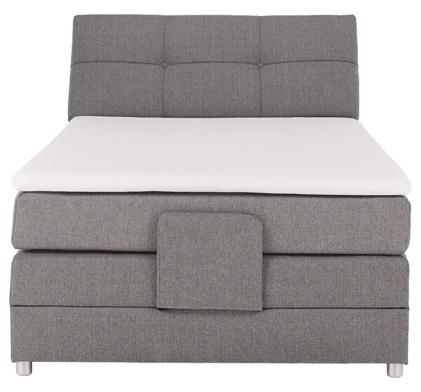 KONDELA Elektromos állítható ágy, boxspring, szürke, 120x200, GERONA NEW