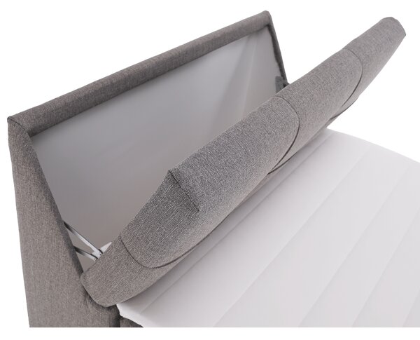 KONDELA Elektromos állítható ágy, boxspring, szürke, 120x200, GERONA NEW