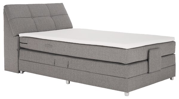 KONDELA Elektromos állítható ágy, boxspring, szürke, 120x200, GERONA NEW