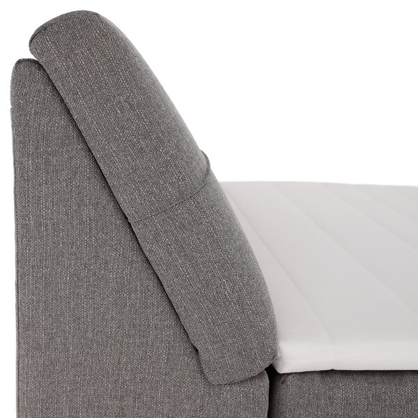 KONDELA Elektromos állítható ágy, boxspring, szürke, 120x200, GERONA NEW