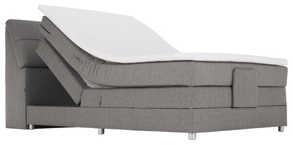 KONDELA Elektromos állítható ágy, boxspring, szürke, 120x200, GERONA NEW
