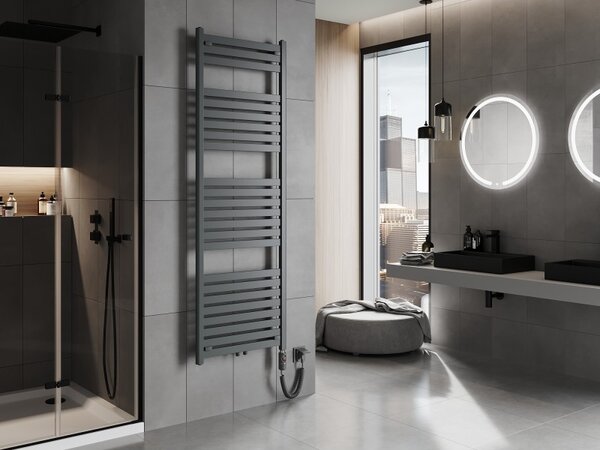 Mexen Uran, elektromos fűtőelem 1800x600 mm + fűtőrúd 900 W, antracit, W105-1800-600-2900-66