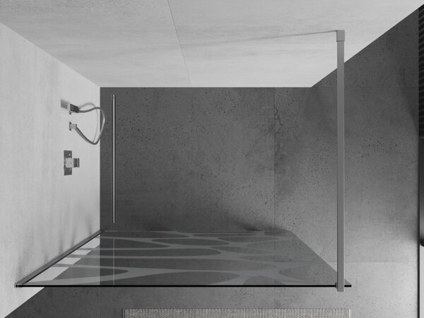 Mexen Kioto zuhanyparaván 80x200 cm 8 mm, króm, fehér kivitel, 800-080-101-01-97
