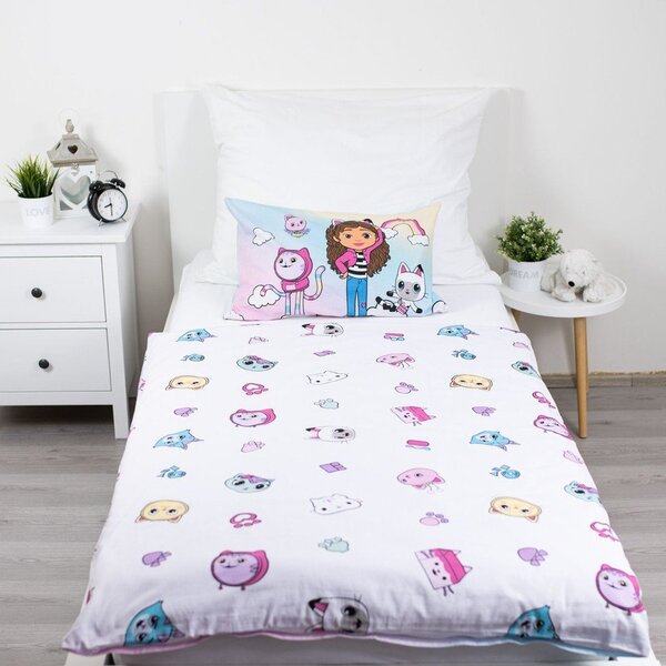 Pamut gyerek ágyneműhuzat babaágyhoz 100x135 cm Gabby's Dollhouse "Sugar Dream" – Jerry Fabrics