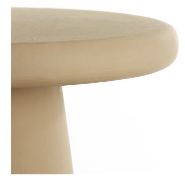 Bézs kerek dohányzóasztal ø 60 cm Kulona – Light & Living