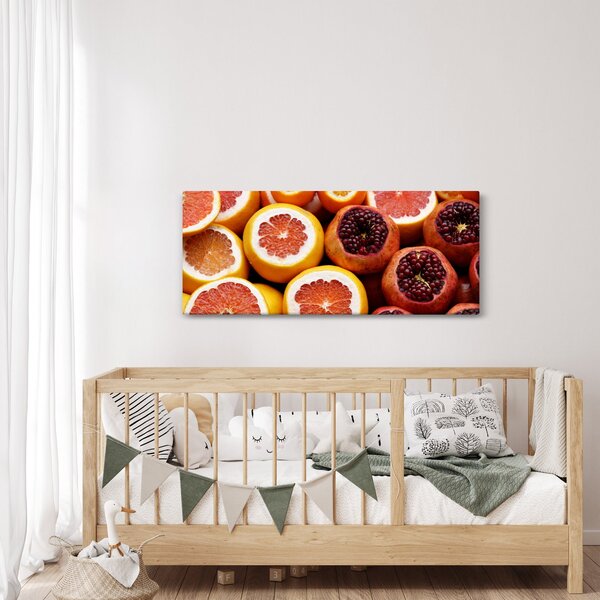 Narancsok és gránátalmák képe (120x50 cm)