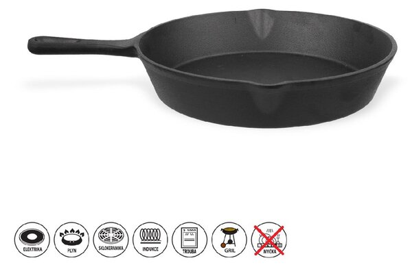 Grill öntöttvas serpenyő ø 25 cm LITINA – Orion
