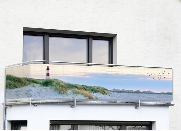 Műanyag belátásgátló erkélyre 500x85 cm North Sea Coast – Maximex