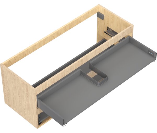 Mexen Box-A, fali szekrény 120 cm, 2 fiók, tölgyfa, 91AX0-1200-470-2-81