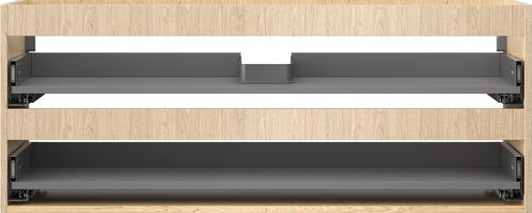 Mexen Box-A, fali szekrény 120 cm, 2 fiók, tölgyfa, 91AX0-1200-470-2-81