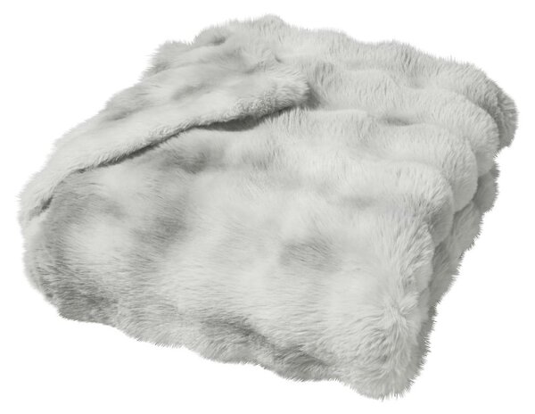 Szürke mikroplüss takaró 180x220 cm Mounty – douceur d'intérieur