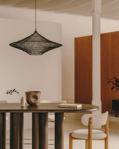 Fekete függőlámpa ø 87 cm Makai – Kave Home