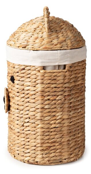 Natúr színű vízijácint játéktároló kosár ø 30x56 cm Bear – Compactor