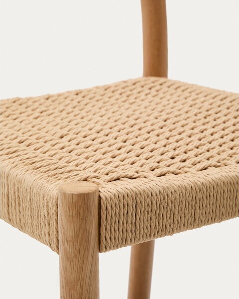 Natúr színű tölgyfa bárszék (ülésmagasság 65 cm) Yalia – Kave Home