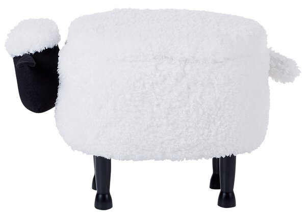 Állatos puff tárolóval SHEEP Fehér Bárány