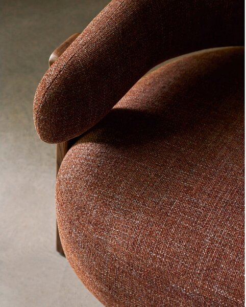 Barna zsenília fotel Granite – Kave Home