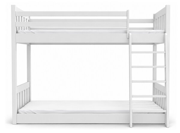ZYMON emeletes ágy 80x180 - fehér