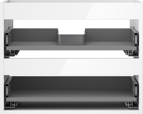 Mexen Box-A, fali szekrény 60 cm, 2 fiók, fényes fehér, 91AX0-0600-470-2-00
