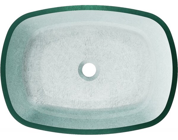 Mexen Araks, üveg asztali mosogató 54 x 39,5 x 11 cm, ezüst, 24155411