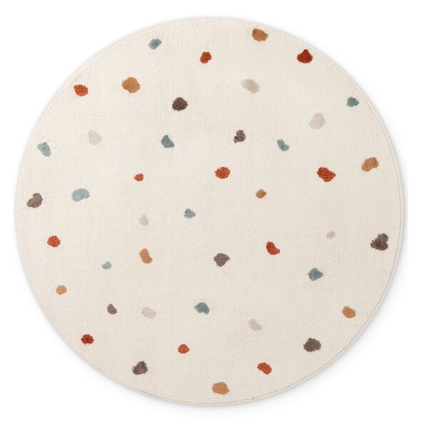 Krémszínű gyerek szőnyeg ø160 cm Funny Dots – Hanse Home