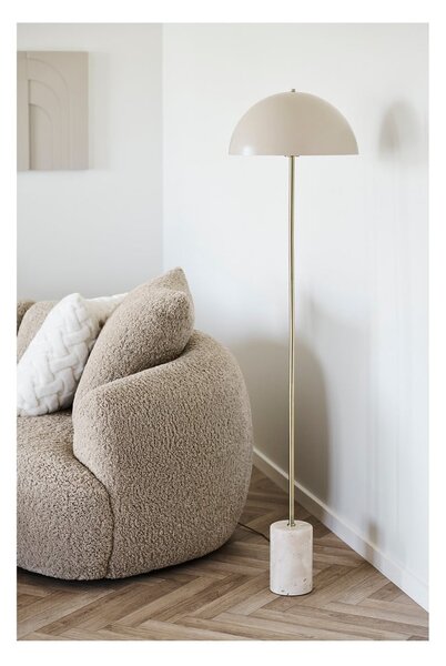 Bézs állólámpa fém búrával (magasság 155 cm) Sheffield – House Nordic