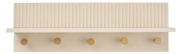 Bézs fali fogas polccal 50 cm Rocca – House Nordic