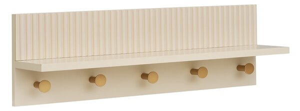 Bézs fali fogas polccal 50 cm Rocca – House Nordic