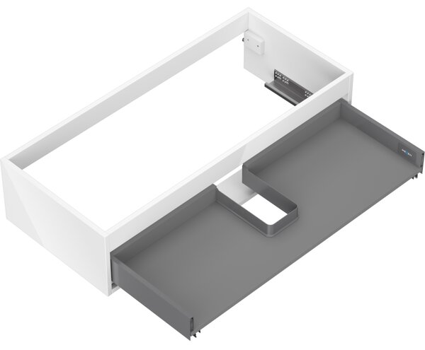 Mexen Box-A, fali szekrény 100 cm, 1 fiók, fényes fehér, 91AX0-1000-235-1-00