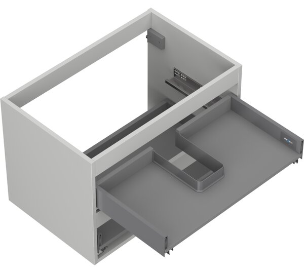 Mexen Box-A, fali szekrény 70 cm, 2 fiók, matt szürke, 91AX0-0700-470-2-62