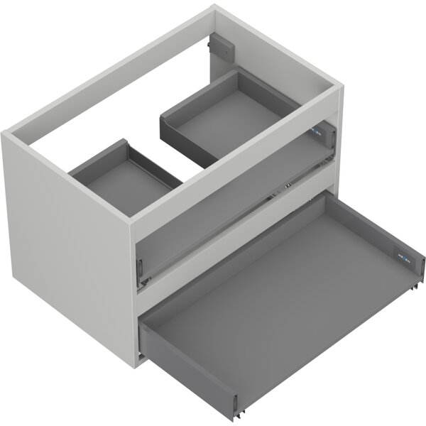 Mexen Box-A, fali szekrény 70 cm, 2 fiók, matt szürke, 91AX0-0700-470-2-62