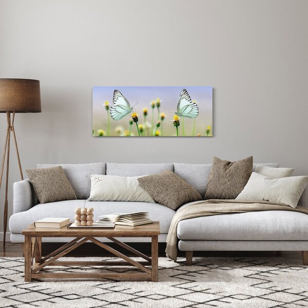 Pillangók eképe a virágon (120x50 cm)