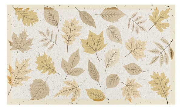 Lábtörlő 40x70 cm Autumn Neutral Leaves – Artsy Doormats