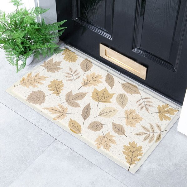 Lábtörlő 40x70 cm Autumn Neutral Leaves – Artsy Doormats