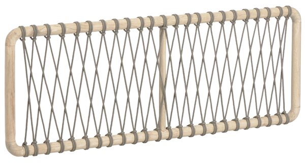 Fa fejtámla Kave Home Aberash 165 x 60 cm zsinórral