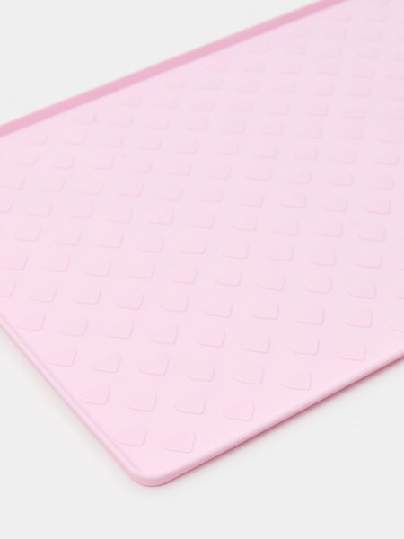 Sinsay - Szilikon alátét állattálak alá szívmotívummal - pasztellpink