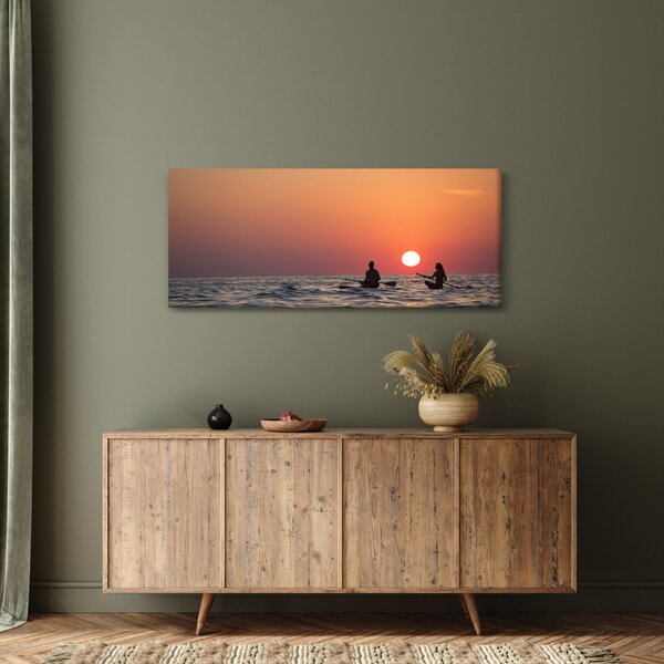 Kenuzók képe naplementekor (120x50 cm)