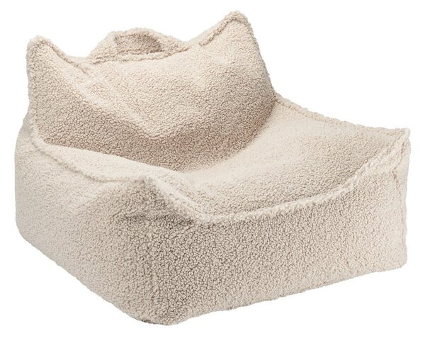 Világosbarna buklé gyerek babzsákfotel Chair – Wigiwama