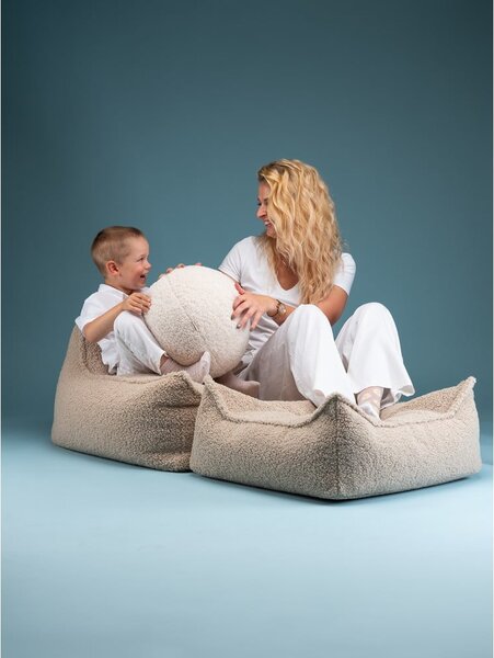 Világosbarna buklé gyerek babzsákfotel Chair – Wigiwama