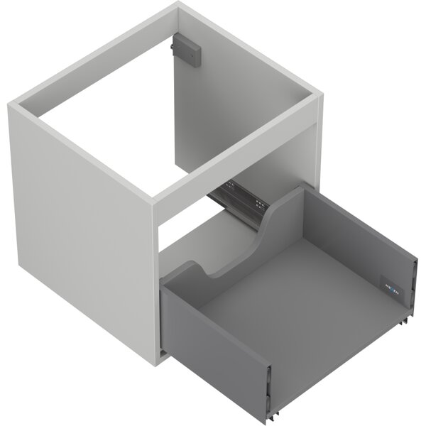 Mexen Box-A, fali szekrény 50 cm, 1 fiók, matt szürke, 91AX0-0500-470-1-62