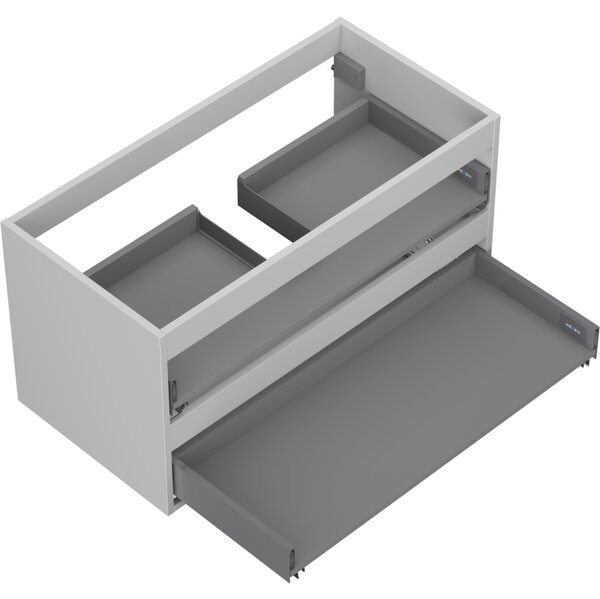 Mexen Box-A, fali szekrény 90 cm, 2 fiók, matt szürke, 91AX0-0900-470-2-62