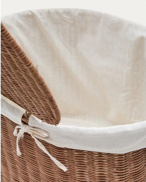 Rattan tárolókosár szett 2 db-os 50x36x32 cm Indali – Kave Home