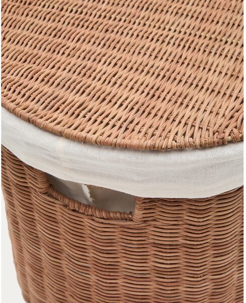 Rattan tárolókosár szett 2 db-os 50x36x32 cm Indali – Kave Home