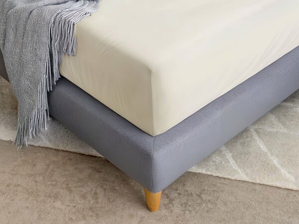 SANTE Jersey gumis lepedő 200x220 - Champagne